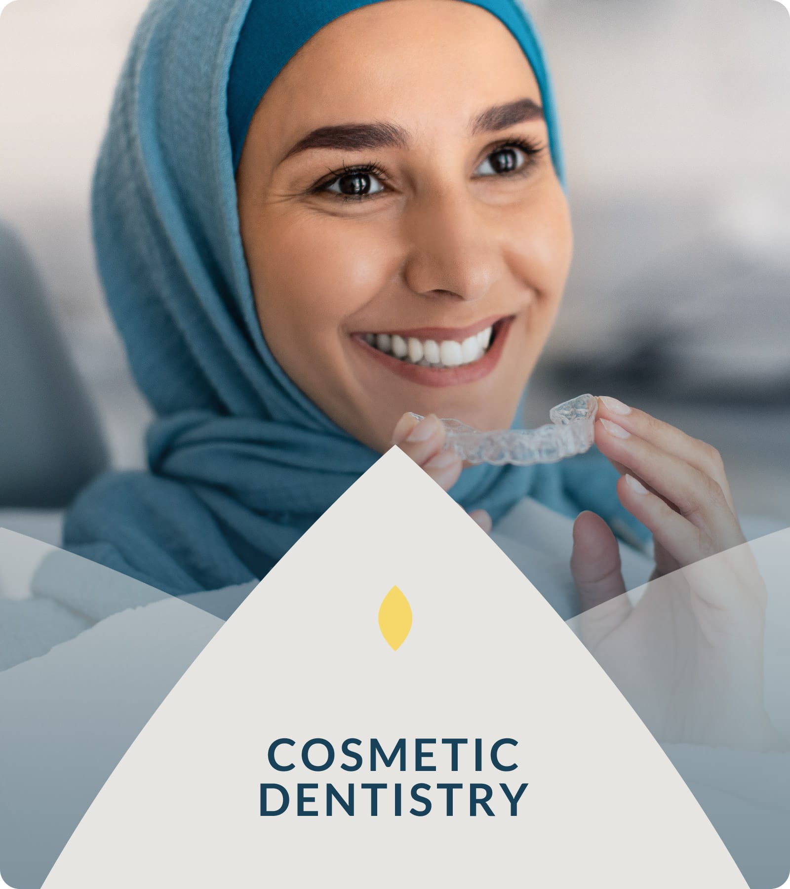dental patient having cosmetic dental treatment