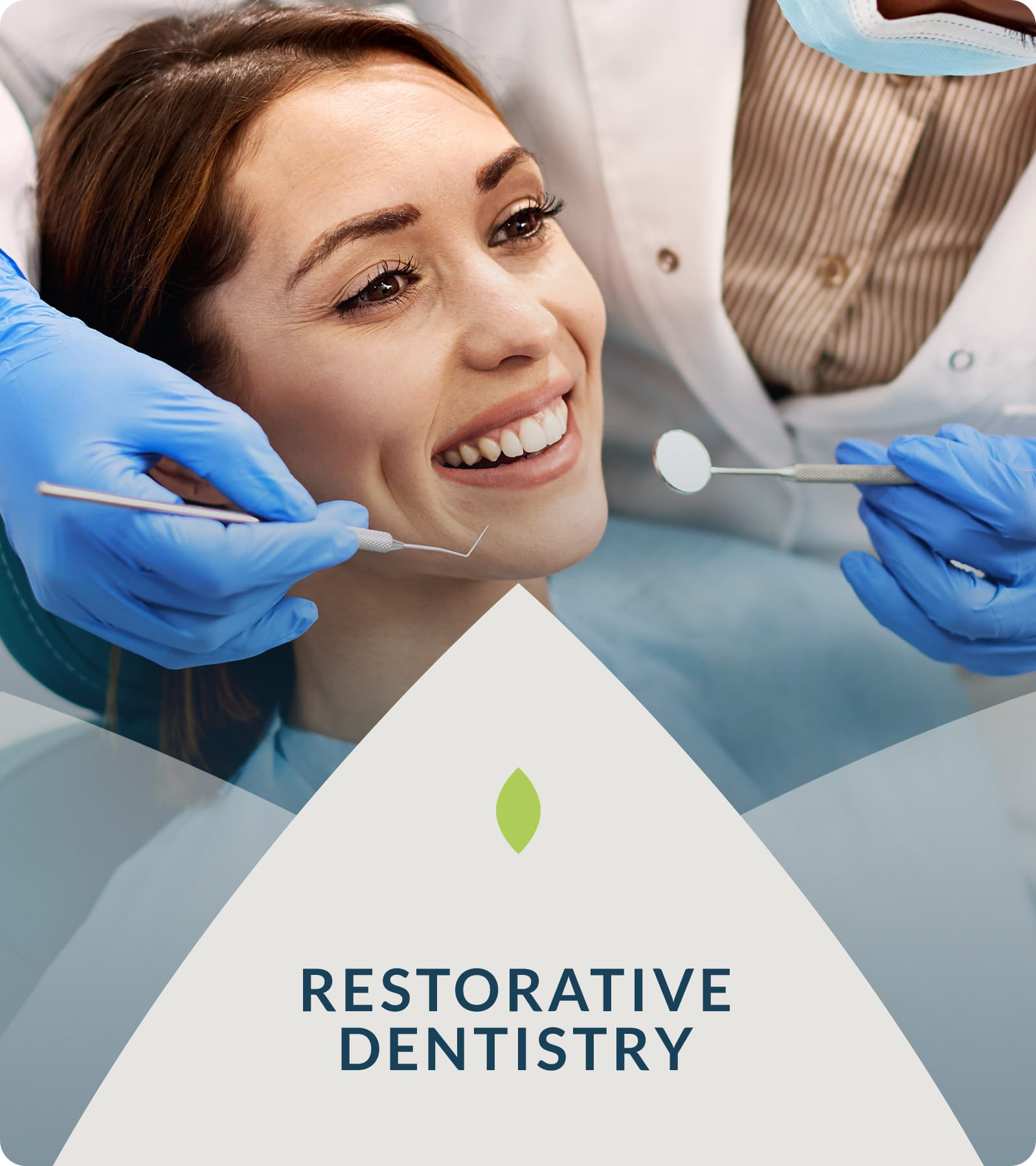 Dental patient having dental treatment